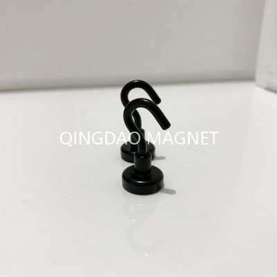 Sintered NdFeB Hook Magnet, N35,16KGS, Permenent Hook Magnets in Black Color